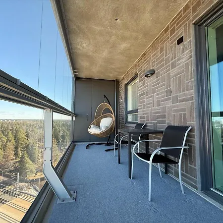 Appartamento New Sky High Lr, 1br, 1ba, Sauna, Gbalcony, 49m2, 13krs Oulu